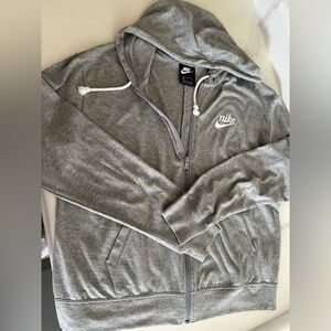 Nike Women's Gray Zip-Up Hoodie